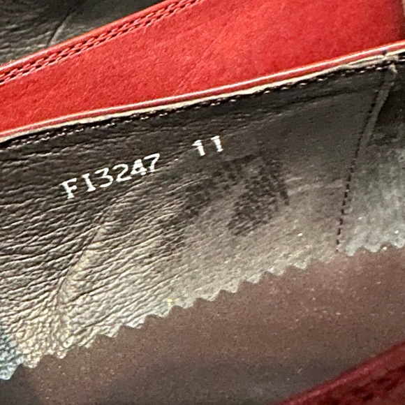 Encore Fiesso Blue / Red Genuine Leather Monk Strap Size 11 Mens Shoes Loafers - Picture 11 of 15